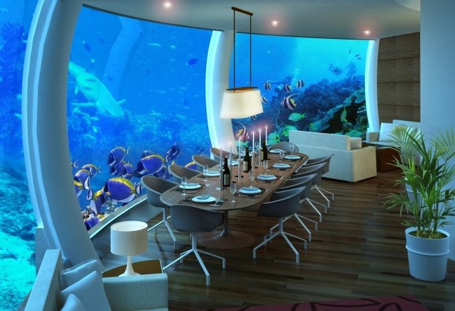 Подводный отель Poseidon Undersea Resort на острове Фиджи